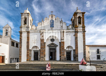 Kirche der Nossa Senhora da Lagoa, Monsaraz, Alentejo, Portugal Stockfoto