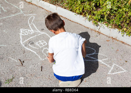 Zurück zur Schule zu gehen Stockfoto