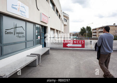 Notaufnahme im Krankenhaus von Aix-en-Provence Stockfoto