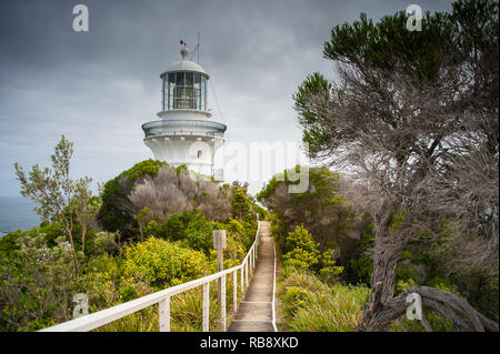 Sugarloaf Point Lighthouse bei Seal Rocks, Myall Lakes National Park, NSW, Australien Stockfoto