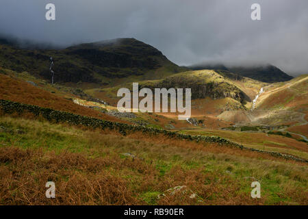 Coppermines Tal im Lake District National Park in der Nähe von Coniston, Cumbria, England. Stockfoto