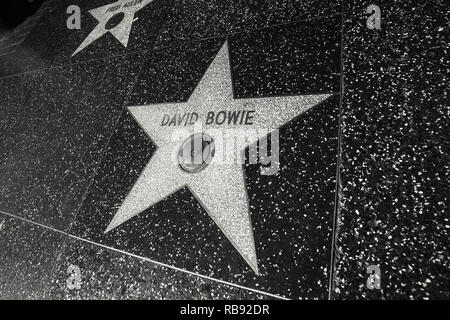 David Bowie. Hollywood Walk of Fame. Hollywood Boulevard. Stockfoto