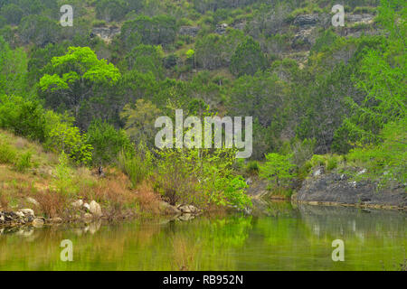 Flat Creek, Blanco County, Texas, USA Stockfoto