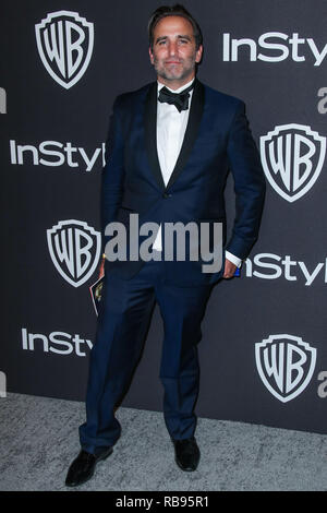 BEVERLY HILLS, Los Angeles, CA, USA - Januar 06: Mike Hatton kommt an der 2019 InStyle und Warner Bros. Bilder Golden Globe Awards nach Party im Beverly Hilton Hotel am 6. Januar 2019 in Beverly Hills, Los Angeles, Kalifornien, USA. (Foto von Xavier Collin/Image Press Agency) Stockfoto