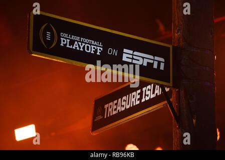 San Francisco, Kalifornien, USA. 7. Januar, 2019. Atmosphäre während der 2019 College Football Endspiel nationale Meisterschaft Spiel Halbzeiterscheinen Treasure Island am 7. Januar 2019 in San Francisco, Kalifornien. Foto: imageSPACE/MediaPunch Credit: MediaPunch Inc/Alamy leben Nachrichten Stockfoto