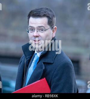 8. Januar 2019 in London, James Brokenshire, MP PC, Gemeinschaften Sekretär, kommt an einer Kabinettssitzung am 10 Downing Street, London Credit Ian Davidson/Alamy leben Nachrichten Stockfoto