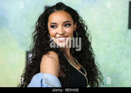 Los Angeles, Kalifornien, USA. 8. Januar, 2019. Sänger Tinashe Jorgensen Kachingwe kommt an FOX'S "mieten" drücken Sie Quark im Fox Studio Lot am 8. Januar 2019 in Century City, Los Angeles, Kalifornien, USA. (Foto von Xavier Collin/Image Press Agency) Quelle: Bild Presse Agentur/Alamy leben Nachrichten Stockfoto