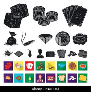 Zubehör, Alkohol, Attribut, automatische, Tasche, Wette, schwarz, flach, Knochen, Geschäft, Karten, Casino, Chips, Zigarre, Cocktail, Sammlung, Croupier, Design, Diamant, Domino, Entertainment, Equipment, Aufregung, Finanzen, spielen, spiel, Halle, Hobby, Icon, Illustration, Institution, isoliert, jackpot, Juwel, Freizeitaktivitäten, Logo, Lotterie, Geld, Platte, Poker, Roulette, Satz, Zeichen, Schild, Stack, Symbol, Vector, Web, Wein, preisgekrönten Vektor Vektoren, Stock Vektor