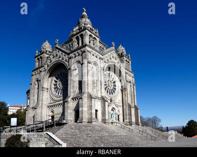 Basilika Santa Luzia in Viana Schloss, in der Nähe von Porto in Portugal Stockfoto