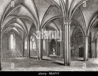 Southwark Cathedral aka der Kathedrale und der Stiftskirche St. Retter und St Mary Overie, Southwark, London, die Marienkapelle. Von London Bilder, veröffentlicht 1890 Stockfoto