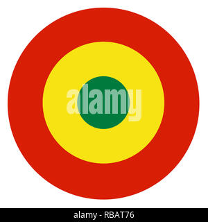 Bolivien Land roundel Flagge basierte runde Symbol Stockfoto