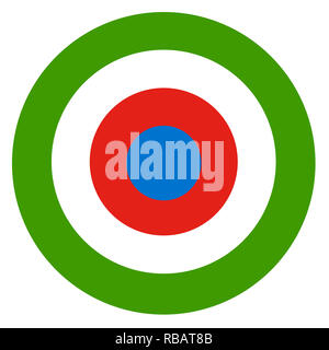 Äquatorialguinea Land roundel Flagge basierte runde Symbol Stockfoto