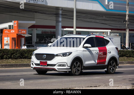 Chiangmai, Thailand - 27. Dezember 2018: Private Suv Auto MG ZS. Produkt von britischen Automotive. Auf der straße Nr. 1001, 8 km von Chiang Mai City. Stockfoto