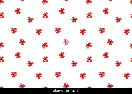 Red Poppy nationale Blume von Belgien, Polen Albanien Stock Vektor