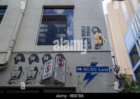 AC/DC-Lane in Melbourne, Australien Stockfoto