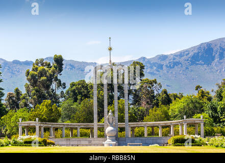 Französische Hugenotten Monument in Franschhoek, Westkap Südafrika Stockfoto