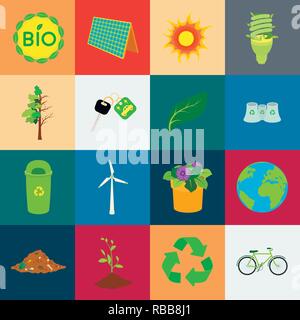 Atmosphäre, Fahrrad, bio, können, Auto, Cartoon, sauber, Sauberkeit, Sammlung, Design, trocken, dump, Erde, öko, ökologisch, Ökologie, Energie, Anlagen, Blume, fluoreszierend, voll, Garbage, Grün, Hälfte, Icon, Illustration, isoliert, Schlüssel, Label, Lampe, Blatt, Ernährung Umwelt, Panel, Anlage, Umweltverschmutzung, Topf, Verarbeitung, Produkt, Wiederverwertung, Recycling, Satz, Zeichen, Solar, sprießen, Sonne, Symbol, Baum, Turbine, Vector, Vektor, Vektoren, Stock Vektor