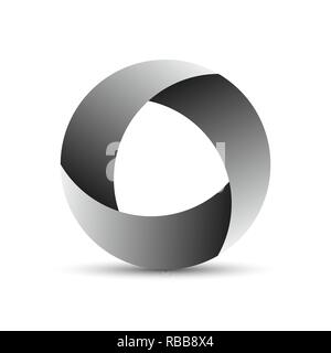 Abstrakte Kreis Logo. Vector Illustration. Geometrische runden Rahmen Stock Vektor