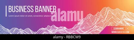 Computer vektor Banner. Business Banner Design EPS 10. Stock Vektor