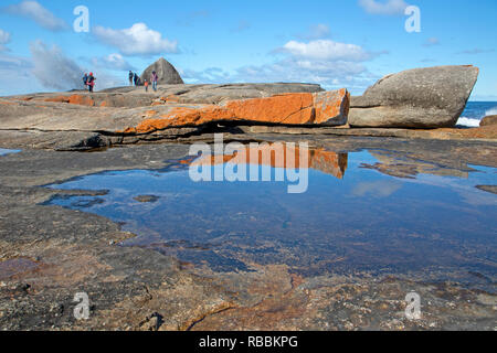 Das Blowhole in Bicheno Stockfoto