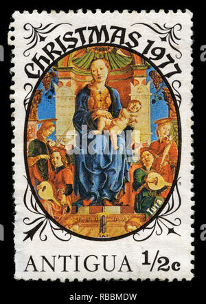 Briefmarke aus Antigua und Barbuda, in der Weihnachtszeit 1977 Serie Stockfoto