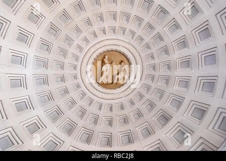 Rom, Italien, 09. November 2018: Die Decke einer Halle im Vatikan Museum Stockfoto