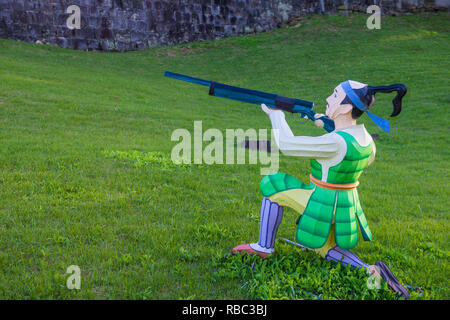 Farbenfrohe Laterne während des Jinju Lantern Festivals in Jinju, Südkorea Stockfoto