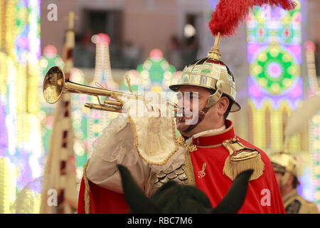 Italien Basilikata Matera - Festa Madonna della Bruna - der Trompeter Stockfoto