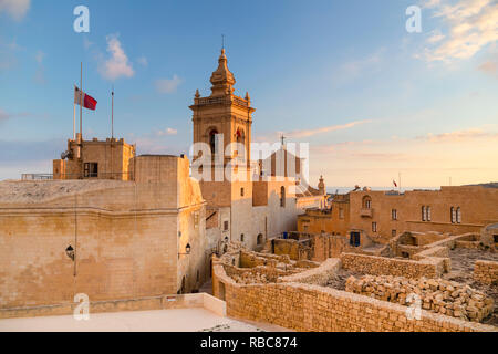 Malta, Gozo, Victoria (Rabat), alte Zitadelle Stockfoto