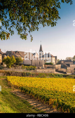 Frankreich, Bourgogne-Franche-Comte, Burgund, Côte-d'Or, Monthelie. Stockfoto