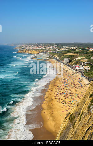Praia Grande, Sintra. Portugal Stockfoto