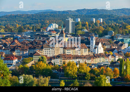 Aarau Altstadt, Aargau, Schweiz Stockfoto