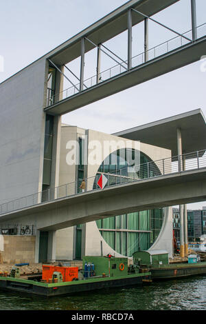 Der Bau des neuen deutschen Bundeskanzleramt, Berlin, Deutschland Stockfoto