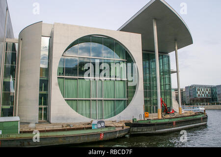 Der Bau des neuen deutschen Bundeskanzleramt, Berlin, Deutschland Stockfoto