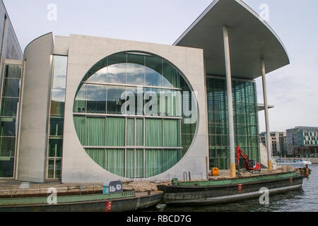 Der Bau des neuen deutschen Bundeskanzleramt, Berlin, Deutschland Stockfoto