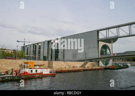 Der Bau des neuen deutschen Bundeskanzleramt, Berlin, Deutschland Stockfoto