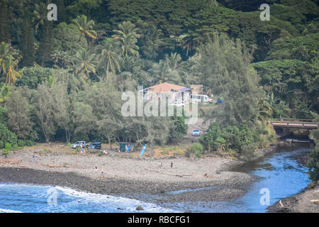 Nordwest Küste von Maui, Hawaii Inseln. Stockfoto