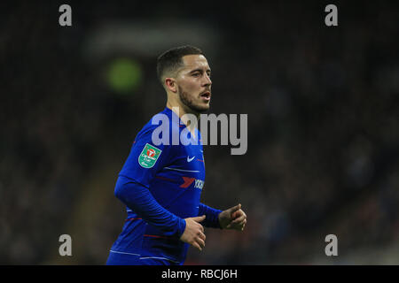 8. Januar 2019, Wembley, London, England; Carabao EFL Cup, Halbfinale, Tottenham vs Chelsea; Eden Hazard (10) von Chelsea Credit: Mark Cosgrove/News Bilder der Englischen Football League Bilder unterliegen DataCo Lizenz Stockfoto