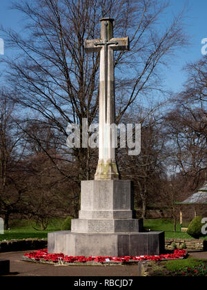 Kenotaph, Hexham Park, Hexham, Northumberland, England, Großbritannien Stockfoto