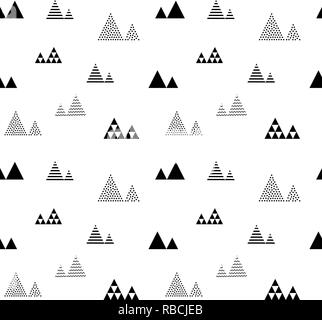Zusammenfassung nahtlose Muster mit kleinen Dreiecke wiederholen Stock Vektor