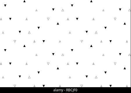 Dreiecke und Pyramiden nahtlose Muster. Abstrakte geometrische wiederholen Stock Vektor
