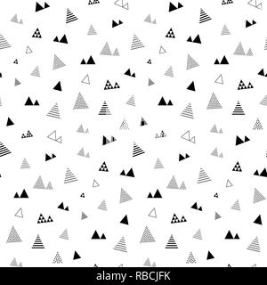 Zusammenfassung nahtlose Muster mit kleinen Dreiecke wiederholen Stock Vektor