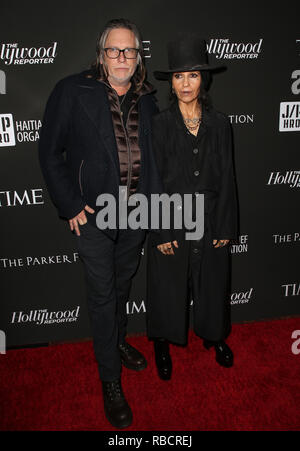 Los Angeles, Kalifornien, USA. 5 Jan, 2019. Kerry Brown, Linda Perry an Sean Penn CORE Gala Credit: Faye Sadou/AdMedia/ZUMA Draht/Alamy leben Nachrichten Stockfoto