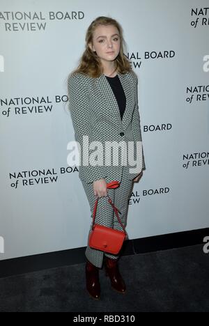 Elsie Fisher in der Ankunftshalle für National Board of Review (NBR) Awards Gala, Cipriani 42nd Street, New York, NY, 8. Januar 2019. Foto: Kristin Callahan/Everett Collection Stockfoto