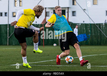 MARBELLA - 09-01-2019, niederländische Fußball eredivisie Saison 2018 / 2019. Feyenoord player Nicolai Jorgensen während des Trainings. Stockfoto