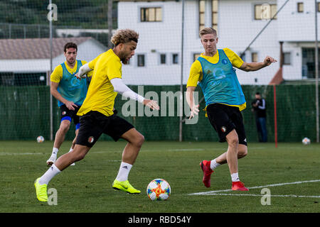 MARBELLA - 09-01-2019, niederländische Fußball eredivisie Saison 2018 / 2019. Feyenoord player Nicolai Jorgensen während des Trainings. Stockfoto