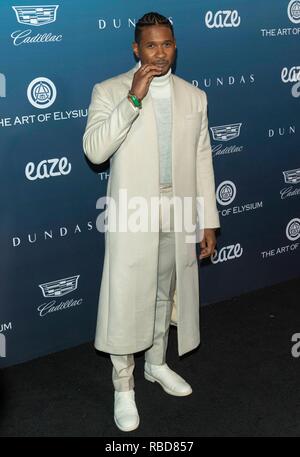 Usher besucht die Kunst des 12. jährlichen Feier des Elysium - Himmel in Los Angeles, Kalifornien, USA, am 05. Januar 2019. | Verwendung weltweit Stockfoto