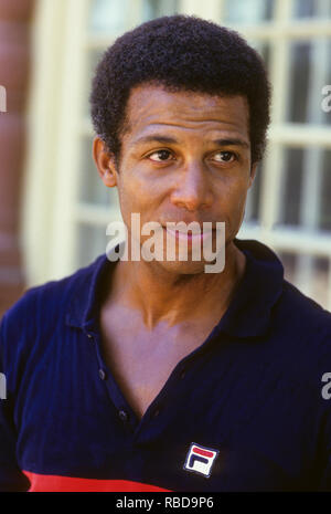 MICHAEL WARREN amerikanischer Schauspieler in der TV-Serie die Hill Street Blues viiting Stockholm Stockfoto