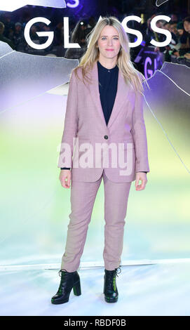 Edith Bowman an das Glas europäische Premiere im Curzon Mayfair, London statt. Stockfoto