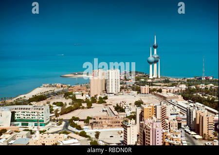 Kuwait-Türme Stockfoto